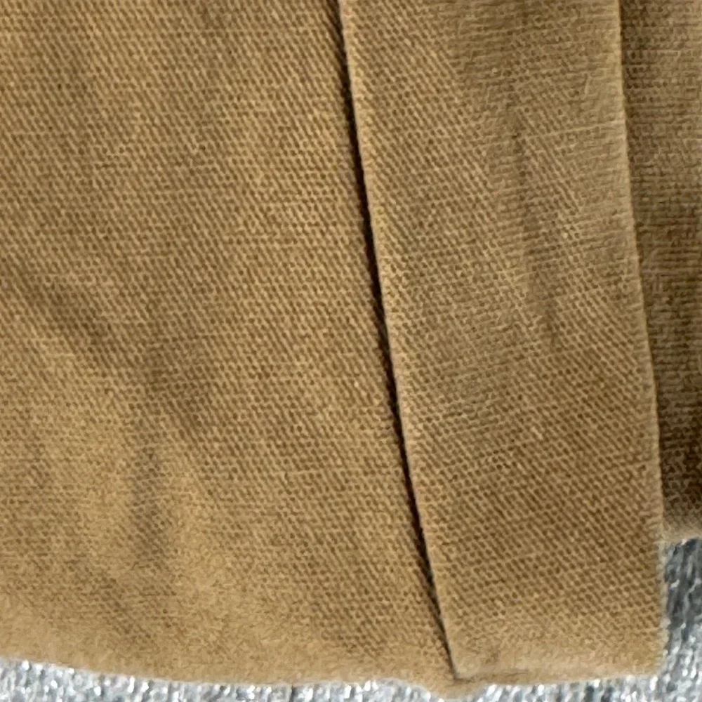 Throwing Tiny Fits Khaki Cotton Culotte Pants Wide Leg Cropped Elastic Waist M/L - Picture 7 of 8